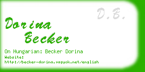 dorina becker business card